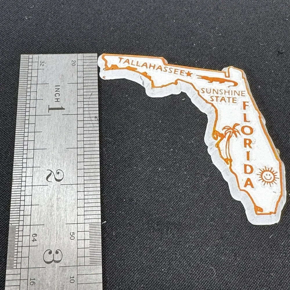 Vintage Souvenir‎ Florida PVC Fridge Magnet Collectibles